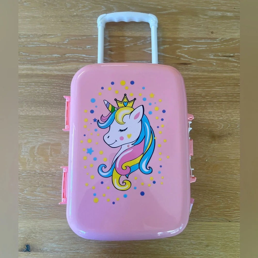 🦄🌈NWOT UNICORN SPARKLES COSTUME SET & MINI PLAY LUGGAGE🌈🦄